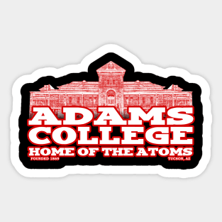 Adams College Sticker